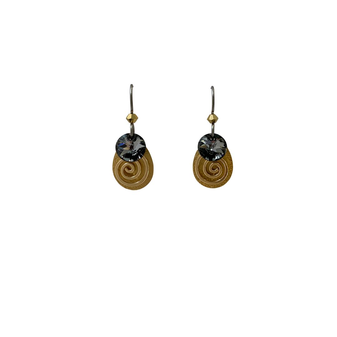 Silver Mist Small Teardrop Earrings