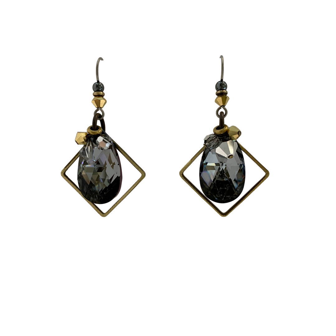Silver Mist Sparkle Earrings
