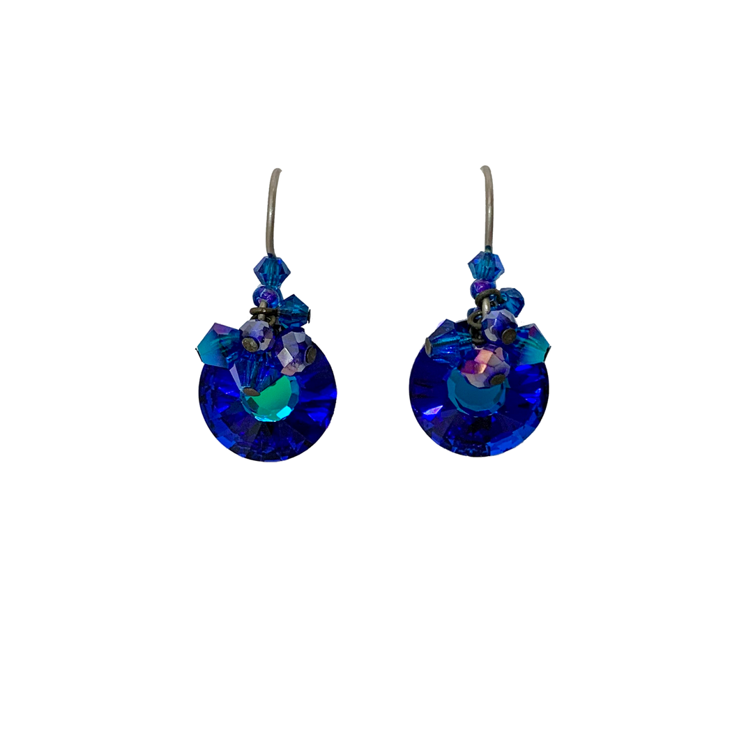 Galaxy Small Round Earrings
