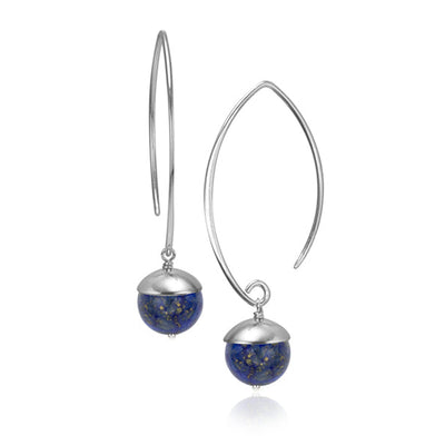 Lapis Lazuli Acorn Earrings