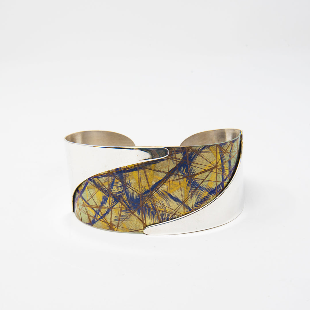 Large Gold Titanium River Bracelet