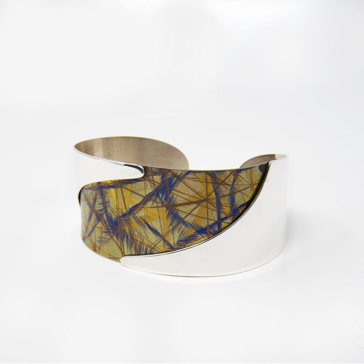 Large Gold Titanium River Bracelet
