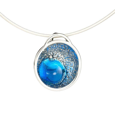 Darker Electric Blue Ampliphy Pendant by Mary Lynn