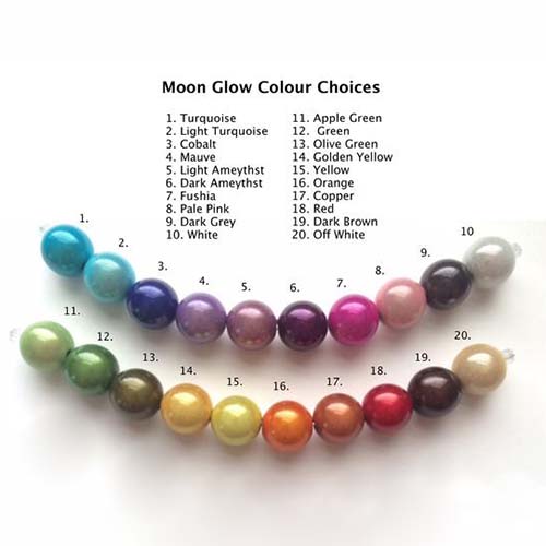 These stacker moon glow bead hoop earrings come with several colorful beads and hoops that you can customize with the beads.
