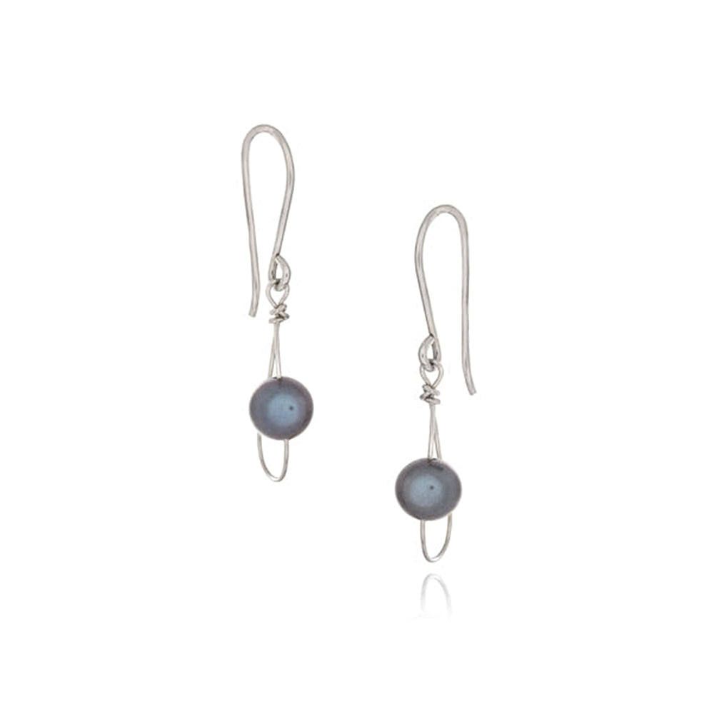 Rain Black Pearl Single Earrings