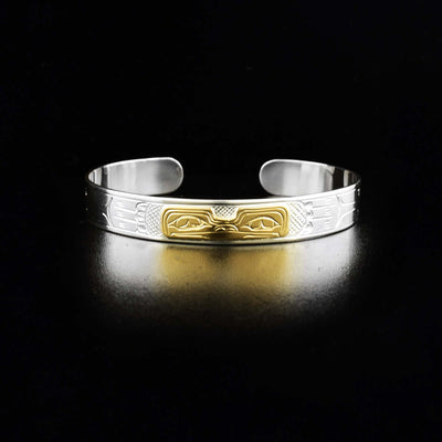 Silver and Gold 3/8" Frog Bracelet