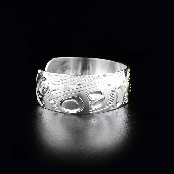 Silver and Gold 3/4" Hummingbirds and Sun Bracelet