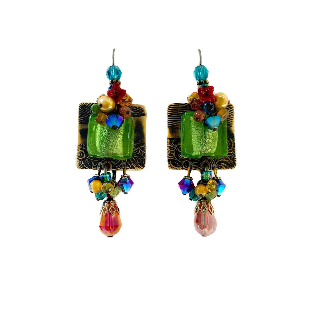 Galaxy Square Earrings