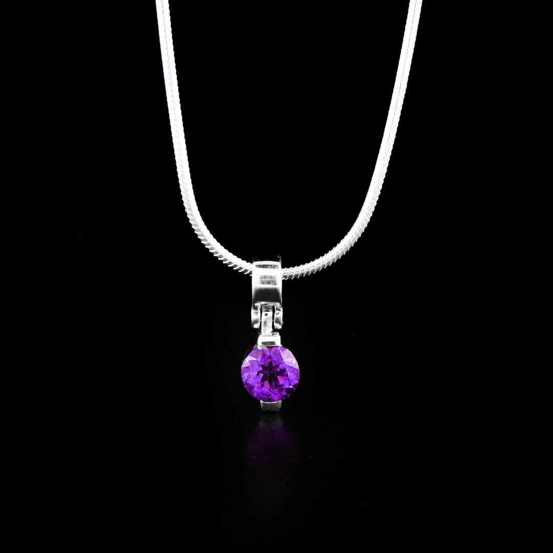 Sterling Silver Amethyst Pendant