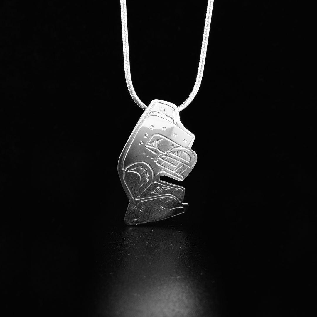 Sterling Silver Bear Shape Pendant