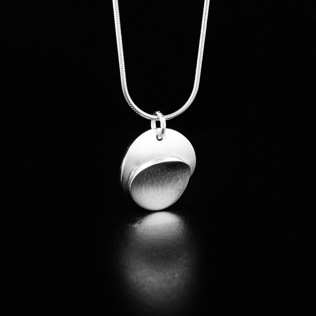 Sterling Silver Double Circle Necklace