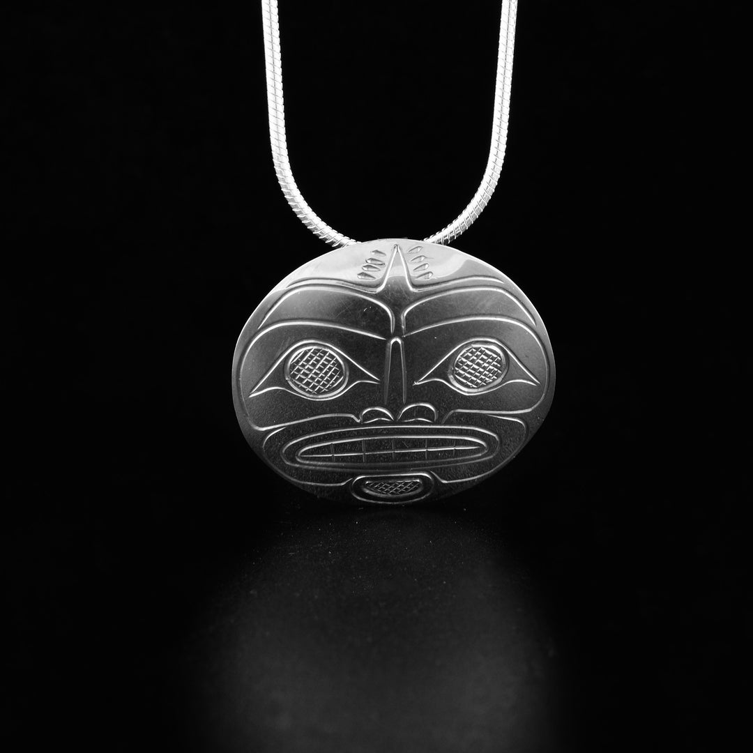 Sterling Silver Moon Pendant