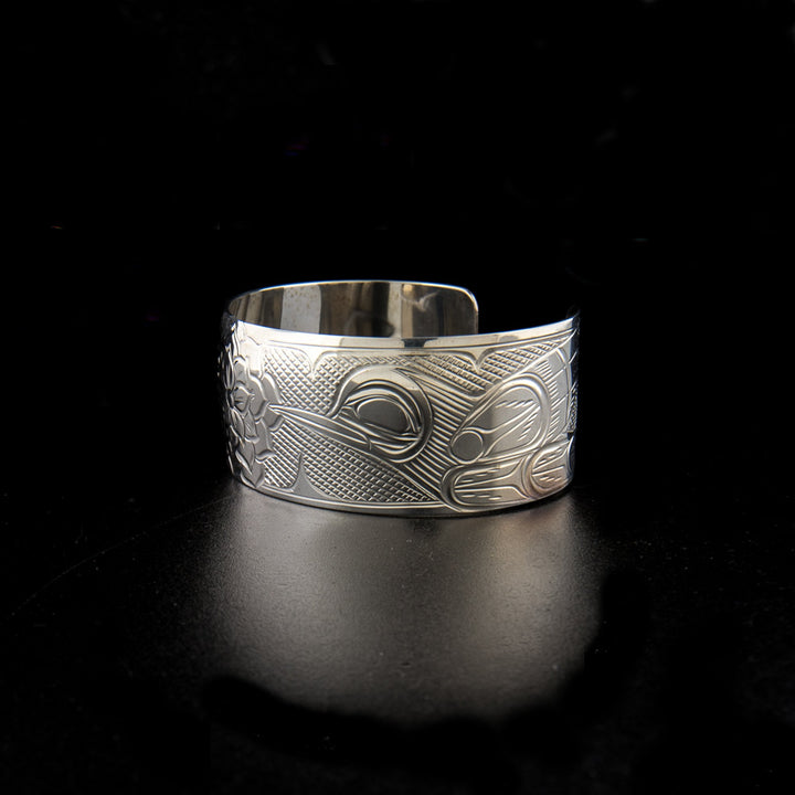 Sterling silver hummingbird bracelet