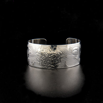 Sterling silver hummingbird bracelet