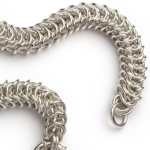 Sterling Silver Square Link Bracelet