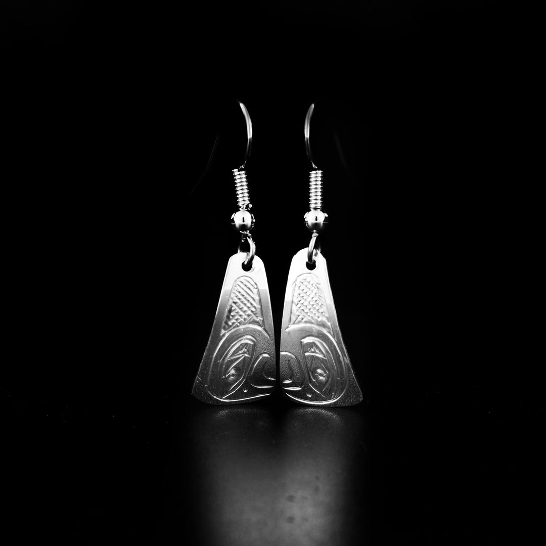 Sterling Silver Tapered Eagle Mini Dangle Earrings