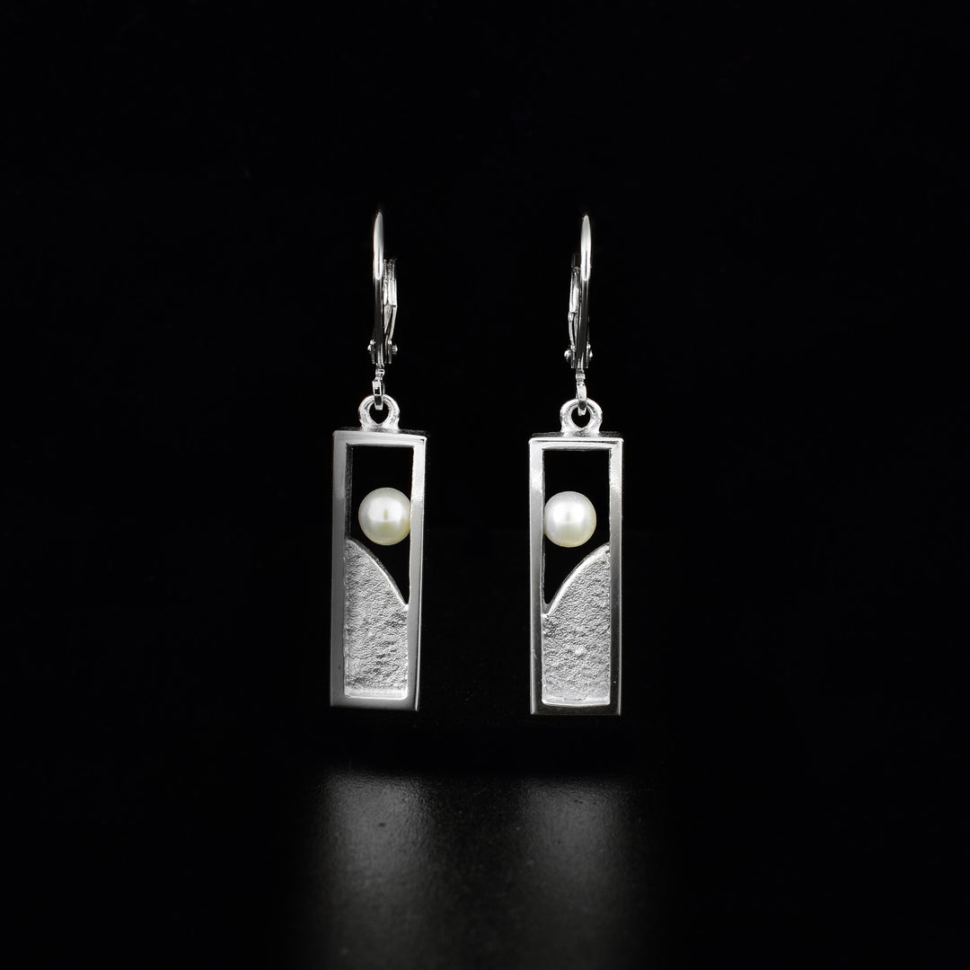 Sterling Silver Window Earrings