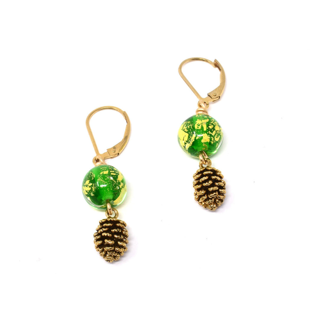 Trees on Brass Necklace