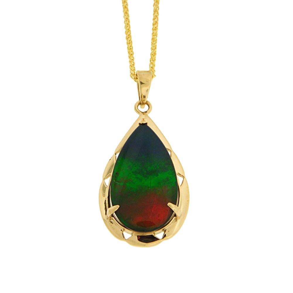 14k Ammolite Pendant (AA)