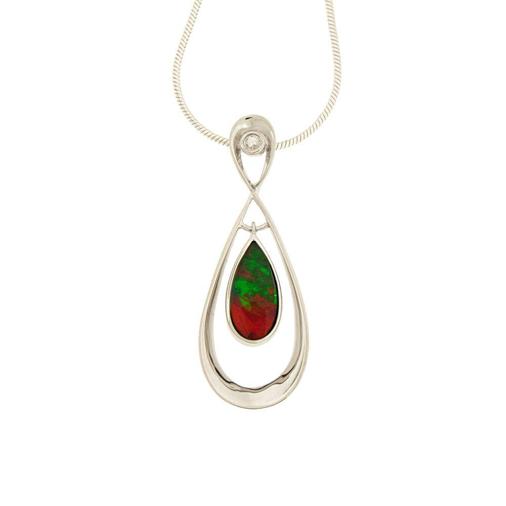 Floating Teardrop Pendant (A-)