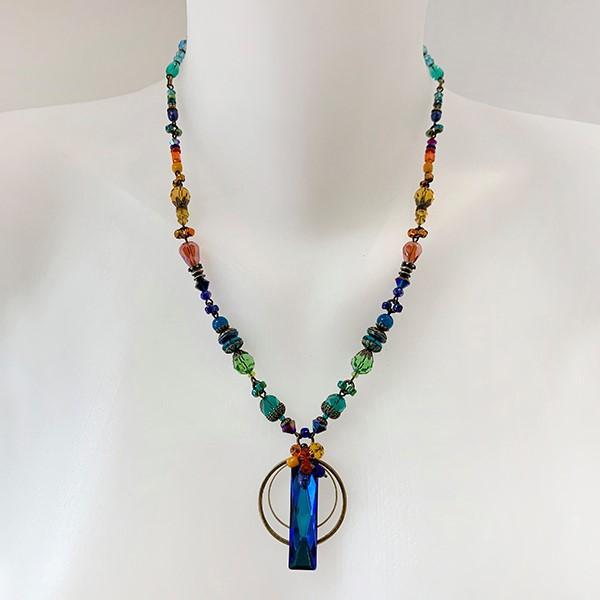 Galaxy Long Baguette Necklace - Artina's Jewellery